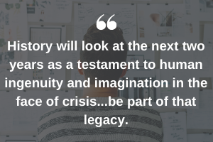 The duration of a pandemic...creates a dynamic playing field so theres not one response plan to execute but ever-evolving plans based on ever-evolving conditions.