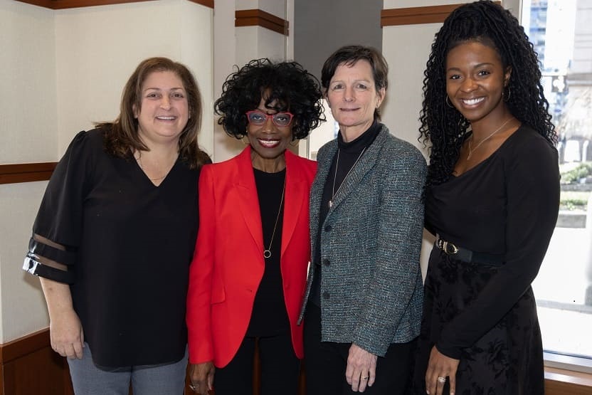 Women in Leadership Panel with Toffler Associates Advisory Board members Michele Bolos, Loretta Penn, Jenn Swindell with Toffler Senior Associate and panel moderator Tiara Jackson